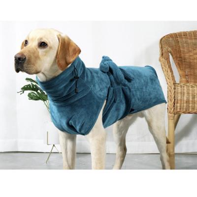 China 4 Size Sustainable Pet Cat Dog Enjoy Coat Color Customized Vest Quick-Drying Dog Bathrobe for sale