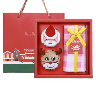 China Luxury QUICK DRY Luxury 3 Piece Logo Gift Box Hand Towel Set With Ribbon For Towel for sale