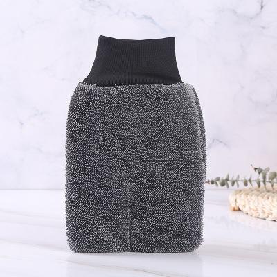 China Quick Dry Microfiber Car Towel Thickened Absorbent Cleaning Towel Heaven and Earth Pile Wringing Cloth Car Wash Gloves for sale