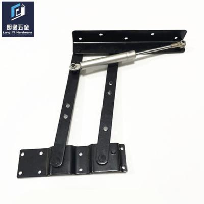 China Modern Modern Coffee Tea Table Lift Down Hinge Function Desk Folding Bracket Mechanism With Gas Spring Lift Up Furniture Hardware for sale