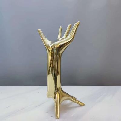 China Modern Type Brass Metal Hand Accessories Furniture Legs Coffee Tea Table Legs Table Legs Gold Color Furniture Legs Table Legs for sale