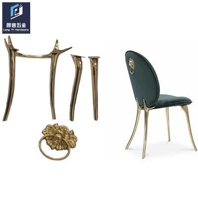 China High Quality Modern Style Furniture Legs Gold Brass Chair Legs Luxury Modern Furniture Accessories for sale