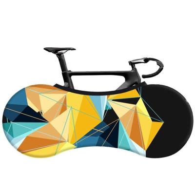 China Wholesale Soft Indoor Removable Stone Printing Elastic Bike Dustproof Bicycle Dustproof Multiple Protective Wheel Cover for sale