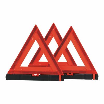 Chine 3 pièces Triangle de sécurité à double face Avertissement orange pour équipement de protection routière à vendre