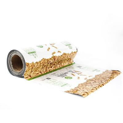 China Food Packaging Aluminum Foil Moisture Proof Metallic Film Roll Back Seal Plastic Bag for sale