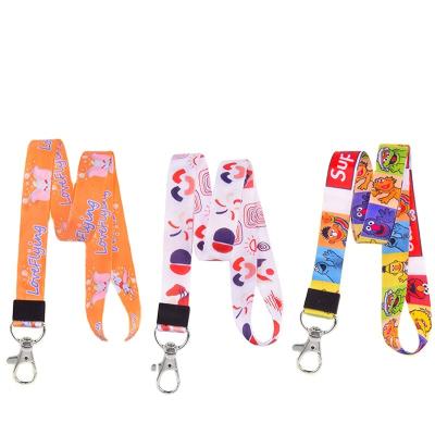 China 2022 China Supplier Decorative Hang & Hang Tags With Neck Patterns 100% Polyester Luminous Lanyard For Hang Tags & Mobile Phone for sale