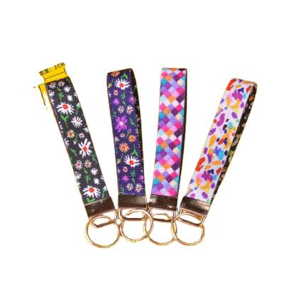 China Hot Sale Environmental Sublimation Order Key Support Elastic Dangle Wrist Strap for Backpack and Wristband for sale