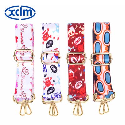 China High Hardness Double-Sided Heat Transfer Flower100% Polyester Backpack Adjustable Buckle Bag Strap Using Bags for sale