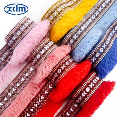 China High tenacity factory style new design lace 100% polyester 3.8cm jacquard lace for apparel and accessories for sale