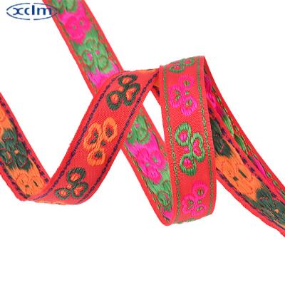 China Eco-friendly Resilient Strap Jacquard Embroidery Suspenders Fabrics Textiles Polyester Woven Home Clothing Accessories for sale