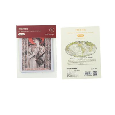 China Imitation Antique Manufacturer Sells Colorful Western Style Watercolor Paper Year Customized Postcards for sale