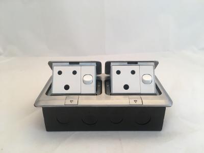 China Pop Up Floor Outlet Box Combined With Switch 3 Pin 13A BR Ground Socket for sale