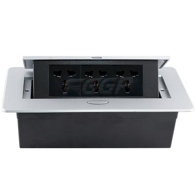 China Multimedia Tabletop Hidden Pop Up Socket Outlet Conference Table Connectivity Box for sale