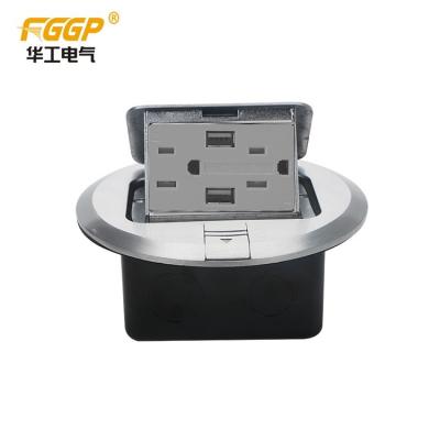 China GCC CE RoHs Rj45 Round Floor Socket 220V Square Legrand Outlet Computer for sale