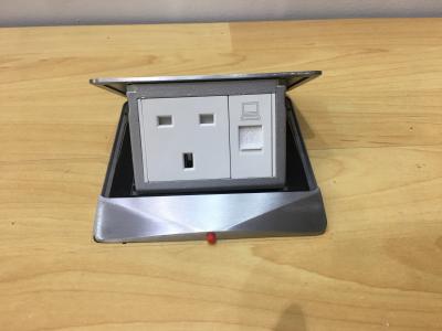 China Electrical Waterproof Floor Mounted Outlets 6amps Sandblasting for sale