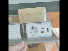 FLoor socket 8 modules with EU ,UK,Israel plug