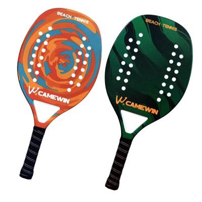 China Custom Artistic Carbon Fiber Tennis Racquets Beach Glass Paddle Racket for sale