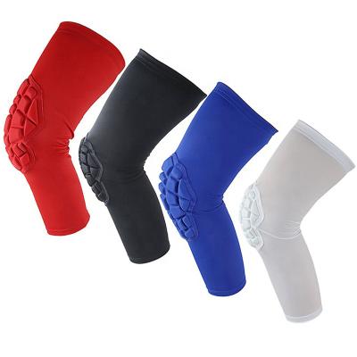 China Outdoor Sports Knee Elbow Protector Anti-collision Breathable Logo Elasticity Anti-skid Knee Brace Long Adjustable Breathable Artistic Custom Knee Support for sale