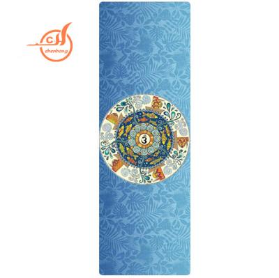 China Custom design non-printed slip suede eco-friendly durable yoga mat for sale