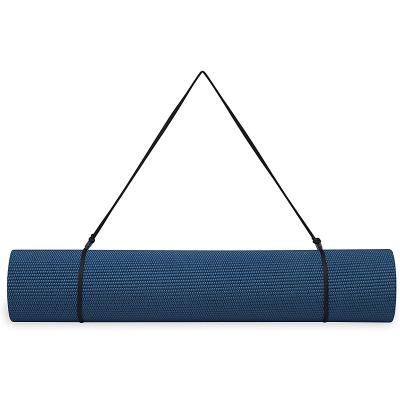 China Artistic Extra Large Size PVC Mat Workout Yoga Mat Eco-friendly PVC No Slip PVC Yoga Mat With Carry Strap for sale