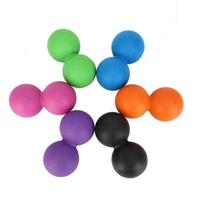 China Custom Artistic Silicone Lacrosse Ball Peanut Silicone Lacrosse Ball Yoga Therapy/Massage Yoga Ball Fitness Gym Ball for sale