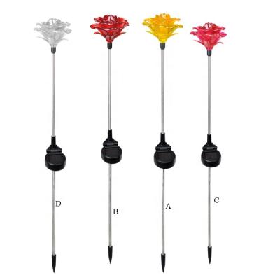 China CA2138 Solar Garden Plastic Rose Storing Garden Flower Light for sale