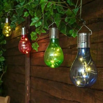 China Glass Bulb Solar Glass Light Christmas Hanging Decoration for sale