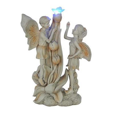 China Europe Resin Elf Figurine Garden Statue Decoration Christmas Fairy CA75780 for sale