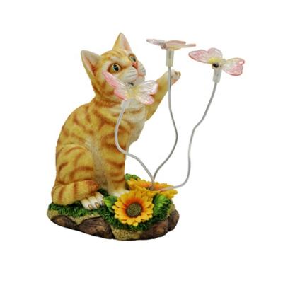 China Europe Garden Decoration Crafts Resin Statue Polyresin Cat Animal Figurine for sale