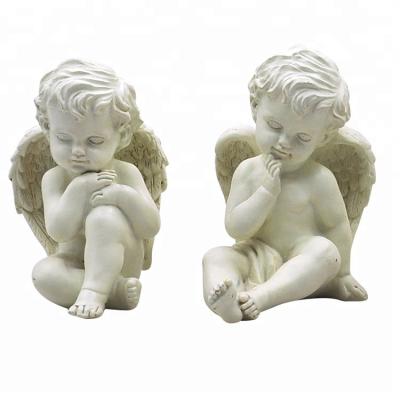 China Europe Resin Baby Figurine Angel Baby Garden Statue CA09047-HYH for sale