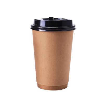 China Eco-Friendly Disposable Straw Hot Coffee Takeaway Paper Cup for sale