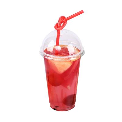 China For Packing Biodegradable Transparent Milk Tea Boba Tea Milk Tea PLA Cold Outlet Drinks Cup for sale