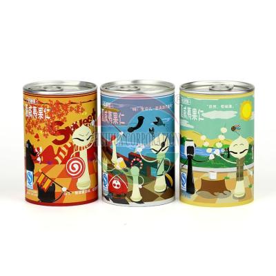 China Food Nutlet Tube Paper Packaging With Inner Empty Aluminum Foil Kraft Paper Tube for sale