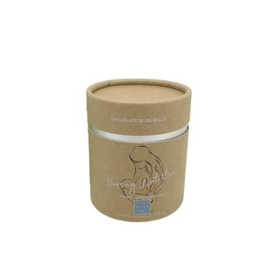 China Handmade Wholesale Custom Food Grade Shipping Tube Cosmetic Kraft Cardboard Kraft Paper Tube for sale