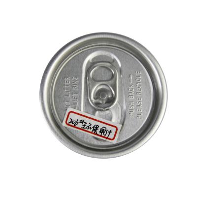 China Child safe model 206 Aluminum Tin Lids for juice and drink can for sale