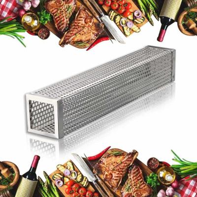 China Perforated Smoking Pipe Grill Stainless Steel Square Perforated Mesh Smoking Pipe Filter for sale