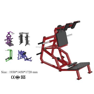 China Commercial Use Gym Fitness Equipment Flat Loaded Hammer Strength V Machine Squat Machine-Machine for sale