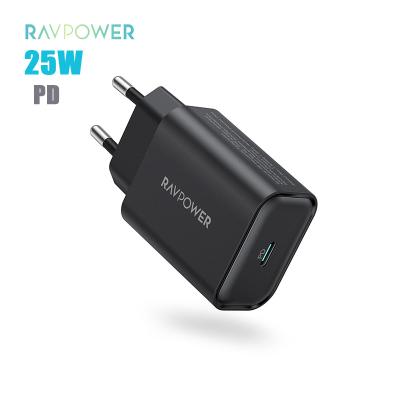 China Speed ​​RAVPower USB-C Power Adapter RP-PC156 25w Wall Fast Charger QC 3.0 PD Android Phone Fast Charging Portable Charger for sale