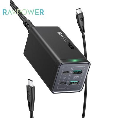 China Simultaneous Ultra-Fast USB C Charging RAVPower RP-PC146 Pioneer 4-Port Decktop 120w Wall Charger 120w Fast Usb C Charger for sale