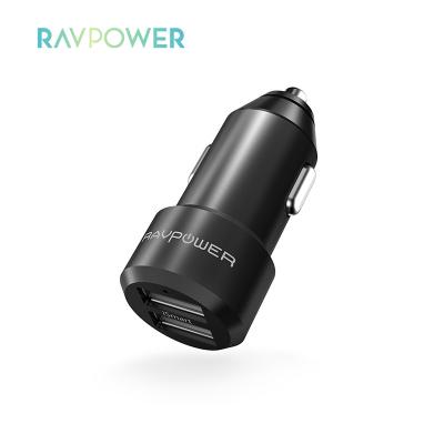 China UniversalÂ   RAVPower RP-VC006 Mini 24W Dual USB Portable Car Charger Aluminum Alloy Car Charger for sale