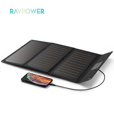 China RAVPower RP-PC118 Phone Charger 21W Waterproof Foldable Solar Solar Panels Charger For Outdoor for sale