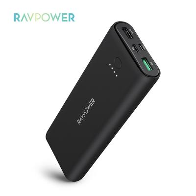 China RAVPower Indoor Outdoor Customized Logo RP-PB191 Carry Multi Port Power Bank Fast Charger 20100mAh 18w Portable Charger for sale