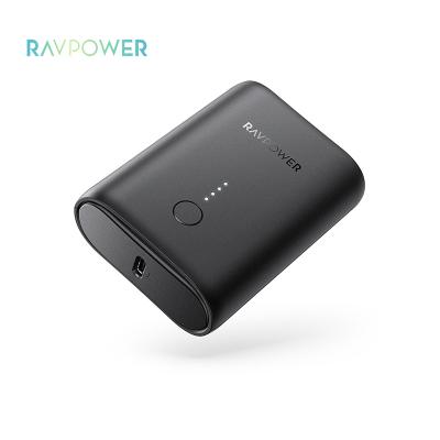 China Easy Carry Ravpower Electronics Price RP-PB194 10000mah powerbank PD+QC 2-Port 18W fast charging cheap mini portable carry fast charging power bank for sale