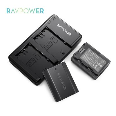 China RAVPower RP-BC018 NP-FZ100 Dual Camera Battery 2000mAh LED Universal Charger for Sony Alpha A7 Ill A7R 9 A7R3 Sick Alpha A9 for sale