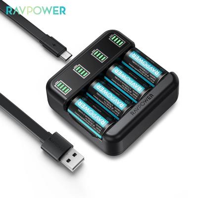 China RAVPower CR123A Battery Charger 1 Camera Charger 1 Rechargeable Battery Charger 8 Batteries for sale