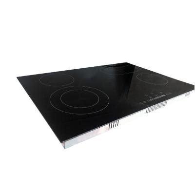 China Car Countertop Matte Smoothtop Style Black Glass Vitro Integrated Ceramic Hob for sale