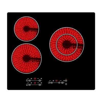 China Smart / Ceramic Glass Induction Cooktop Hob Eco - Friendly Built In Ceramic Electric Stove Embedding With 3 Cooktops for sale