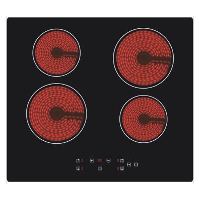 China Hob 4 Ceramic Touch Control Multi Burner Hotel Hobs Commercial Electric Stove for sale