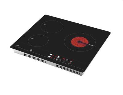 China Car Kitchen Cookware Half Deck Tech 3 Burner Induction Cooktop for sale