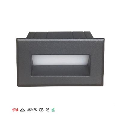 China Outdoor Yard SAA CE ROHS Approved Metal 3W Modern Louvered Aluminum Scone Brick Wall Decorative Lights IP65 With 3 Years Warranty for sale